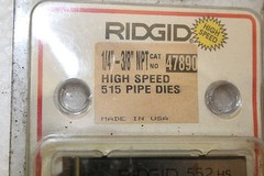 Ridgid 47890 1/4&Prime; &ndash; 3/8&Prime; NPT High Speed Mono 515 pipe dies