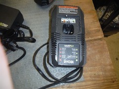 Ryobi P4002 18volt hand held drain snake with 1 battery & charger & adapter*ndr3