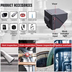 MAOTEWANG Sewer Camera HD Drain Pipe Inspection Camera 4.3 Inch LCD Monitor 98ft