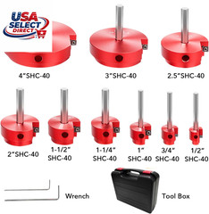 9-Piece PVC Pipe Reamer Kit for 1/2&Prime; Drills &ndash; 1/2&Prime; to 4&Prime; Sizes