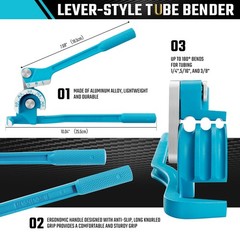 DURATECH 180 Degree Tubing Bender Blue