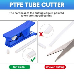 3 Pieces PTFE Plastic Tubing Cutter Hose Tube Pipe Accurate Blue