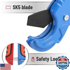 Bates- PEX Pipe Cutter, Cutting Range 1/8&Prime;-1-5/8&Prime;, PEX Tool, PEX Tools, Rubbe