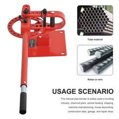 Heavy Duty 1- 3&Prime; Manual Tube Bender, Pipe Bending Machine Mounted Bender Bench