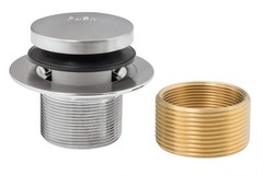 Artiwell Tip-Toe Tub Trim Set with 3.23&rdquo;x3.23&rdquo;x2.2&rdquo;, Brushed Nickel
