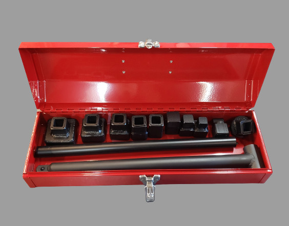 Plumbing cleanout plug wrench set &ndash; plumbing tool &ndash; cleanout cap &ndash; Steel case