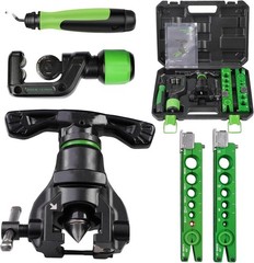 HVAC Flaring Tool Kit for 1/4&rdquo; &ndash; 3/4&rdquo; and 6-19mm Single Flare, 45&deg; Eccentric T