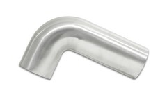 Vibrant Performance 3.5in Tubing 90 Degree Bend Aluminum Brushed