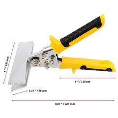 Hand Seamer 6 Inch Straight Jaw Sheet Metal Bender Plier Non Slip Tool