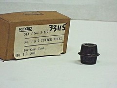 Ridgid 33115 F-119 Cutter Wheel for Grey Cast Iron NEW sold by the wheel