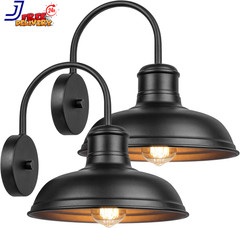 11&Prime; Outdoor Wall Lights Black Wall Sconces Farmhouse Gooseneck Barn Lights 2Pack