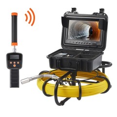 9&Prime; 720p Sewer Camera with 512Hz Locator, 164ft Cable, IP68, 12 LEDs
