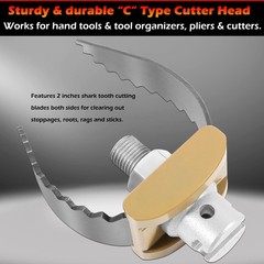 52812 T-230 2&Prime; Heavy Duty C Cutter Cable Coupling Drain Cleaning Tool Fits fo&hellip;