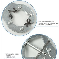 Exhaust Pipe Cutter Water Pipe Fast Cutter Round Steel Pipe Rotating Cutter