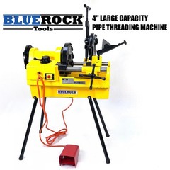 BLUEROCK PTM-100 Large Capacity 1/2&Prime; &ndash; 4&Prime; Pipe Threading Machine fits RIDGID