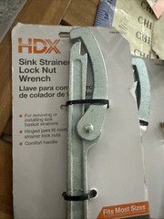 New 3X New HDX Sink Strainer Lock Nut Wrench, Fits Most Sizes