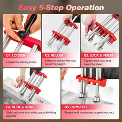 Sheet Metal Bender 2 Station Sheet Metal Roller Tool, 7 in Metal Roofing Tools f
