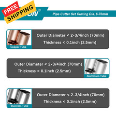 Libraton Copper Tube Cutter 1/4&Prime; to 2-3/4&Prime;, Cutter, 2-3/4&Prime;