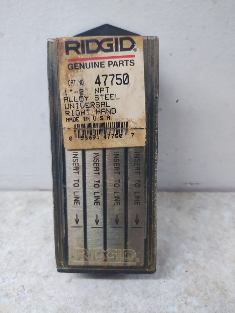 RIDGID 47750 1-2&Prime; NPT Universal Pipe Dies Right Hand USA Made Pack Of 4 NOS