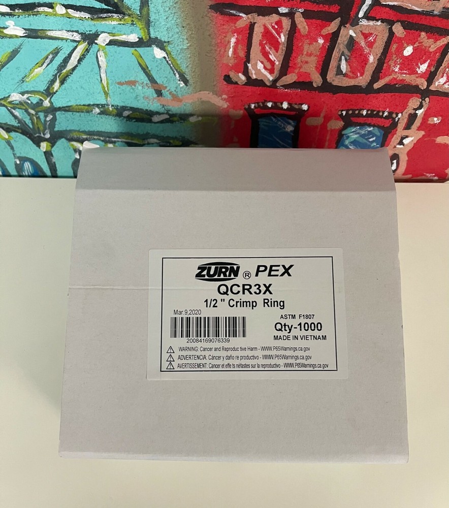 ZURN PEX 1/2&Prime; Crimp Ring QCR3X (100 pcs) &ndash; BOX OF 10