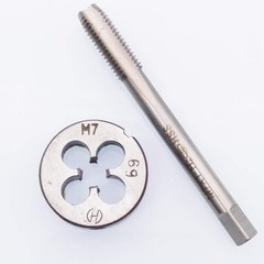 HSS M7 x 1mm Tap and M7 x 1.0mm Die Metric Thread Right Hand