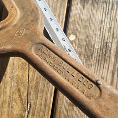 VINTAGE JUMBO 24&Prime; LONG J.H.WILLIAMS & Co. No. 4 1/2 BULL DOG ALLIGATOR WRENCH