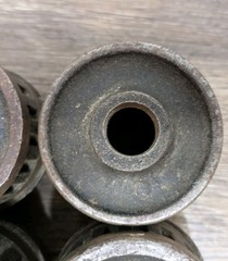Toledo Pipe Threader Die Head Set of 4 &ndash; 1/8&Prime;, 1/4&Prime;, 3/8&Prime;, 1/2&Prime; Vintage Tools