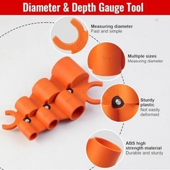 Pipe Deburring Tool with 1/4&rdquo;-1&rdquo; Depth Gauge and 1/8&rdquo; to 1-5/8&rdquo; Inner Outer