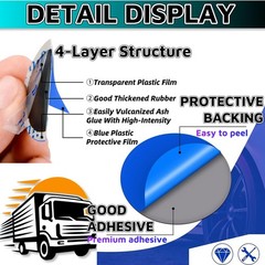 Flat Tire Repair Kit 80PCS 58MM，Car Tire Patch Kit Heavy Duty Bike Tire Patch&hellip;