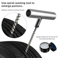 Flat Tire Repair Kit With Plugs 31 Pcs For Car Motorcycle Atv Jeep Truck Tractor