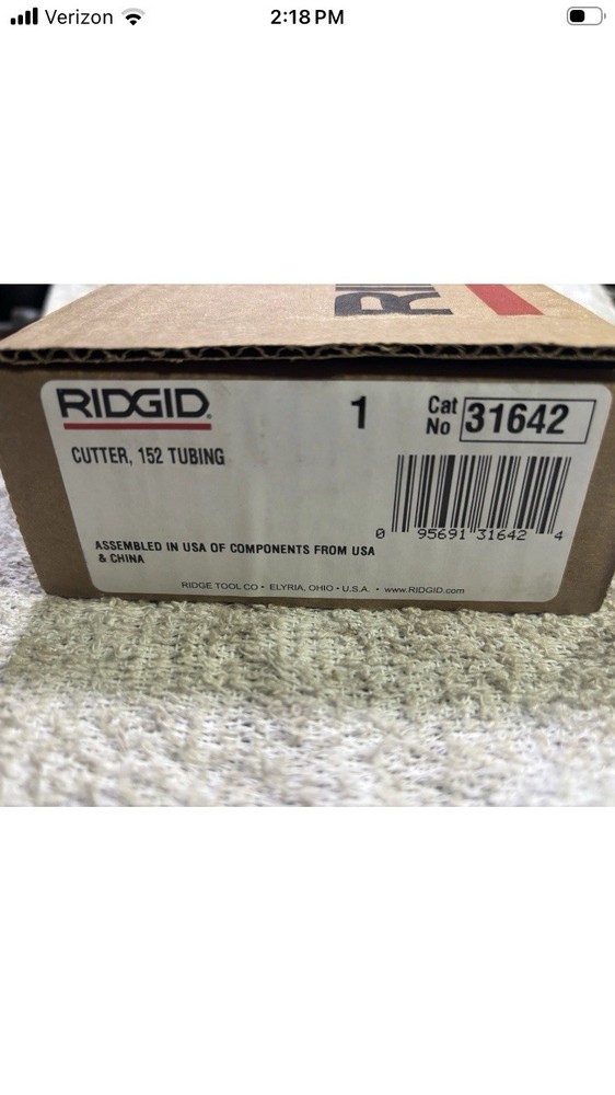 RIDGID Model 152 31642 Quick-Acting Tubing Cutters