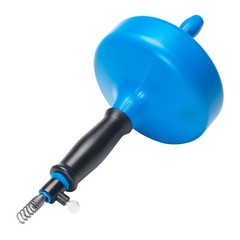 Plumb Craft 1/4 in. x 15 ft. Handheld Drain Snake Auger with Cable,Manual Crank