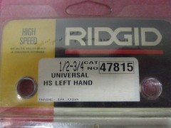 Ridgid 47815 1/2-3/4 Universal HS Left Hand High Speed