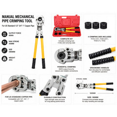 Pressing Plumbing Tools Clamping Tools 6T Copper Pipe Crimping Tools