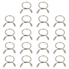 Fuel Line Hose Clips, 30Pcs 12.5mm Zinc Plated 65Mn Steel Tubing Spring Clamps