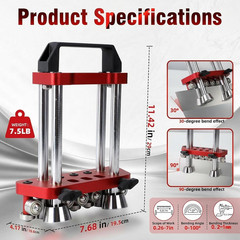 Dual-Axis Sheet Metal Roller Bender, 0-100&deg; Adjustable, 7In Working Length, 0.2-
