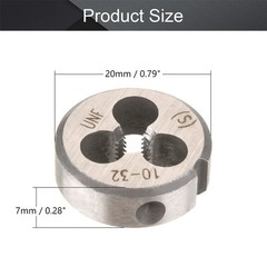 Utoolmart 10-32 UNF Round Die, Machine Thread Right Hand Threading Die, Alloy&hellip;