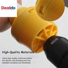 Electric Drill Compatible Pvc Pipe Threader Kit with Various Die Sizes, Pvc Pipe