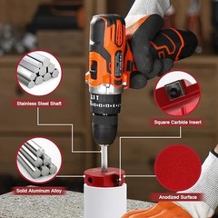8pcs PVC Pipe Reamer Set Plastic Fitting for 1/2 Drills PPR75 PPR100 PPR125
