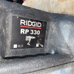 Ridgid RP330 Press Tool ProPress with 6 Jaws, 2 Batteries, and Charger