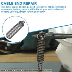 91042 Cable Repair Coupling Suitable for RIDGID Drain Cleaner Fittings, 1/2-I&hellip;