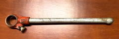 Ridgid 00-R Ratcheting Die Head Pipe Threader & Handle