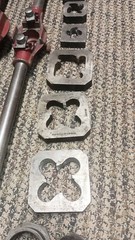 Reed MFG CO Stock and Die Set 55&Prime; 38&Prime; 1 1/2&Prime; 3/4&Prime; 5/8&Prime;
