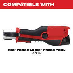 360-degree rotatable Press Jaw Compatible with Milwaukee 2473 M12 Ring Jaw Set