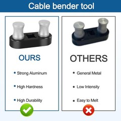 Cable Bender Tool Electrical, Wire Bender Tool for Most Wires, Maximum Bending u