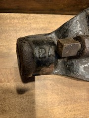 Antique Mark MFG Co Pipe Threader Kit-Original Wood Case-Chicago-Cast Iron Tool