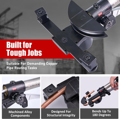 HVAC Hydraulic Tubing Bender Kit &ndash; 1/4&Prime; to 7/8&Prime; with 7 Durable Dies
