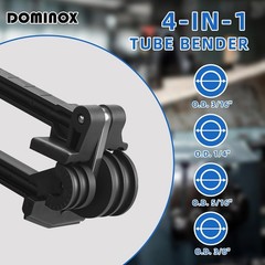 DOMINOX 4-IN-1 Tube Bender, Outer Diameter 3/16&Prime;, 1/4&Prime;, 5/16&Prime;, 3/8&Prime;, 0-180&deg;