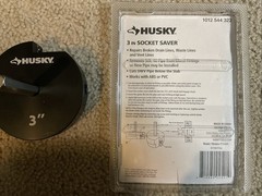 Husky Pipe Reamer 3 in PVC ABS Socket Saver Drill Attachment Plumbing Tool