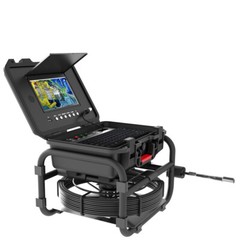 9&Prime; 50M Pipe Sewer Inspection Camera with 512hz Self-leveling Keyboard Input IP68